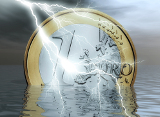 Euro im Gewitter